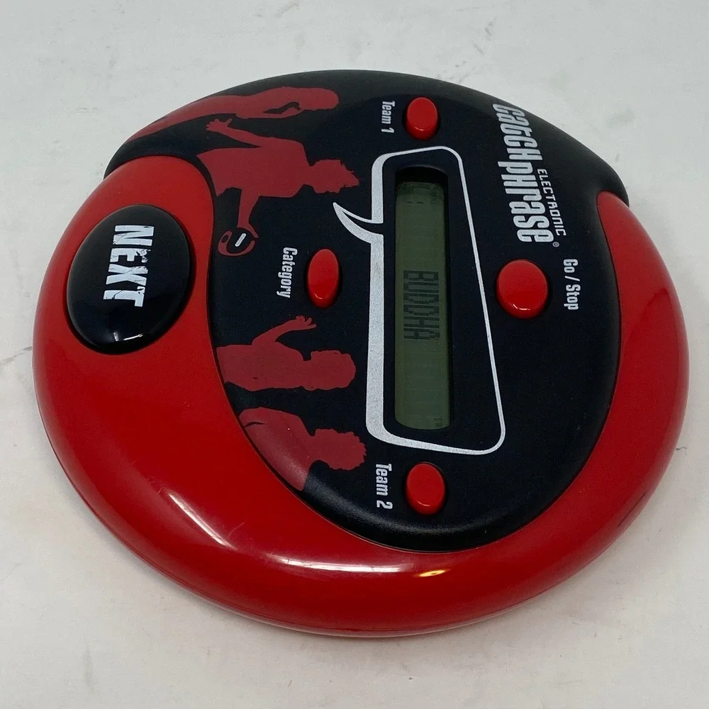 2013 Hasbro Kids Electronic Catchphrase Game Red Black Portable Word Game